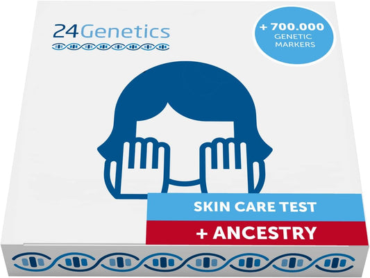 Advanced Skin Care DNA Test Kit: Unlock Your Skin's Genetic Secrets for Personalized Care, Ancestry Insights, and Optimal Protection - Over 700,000 Markers Analyzed