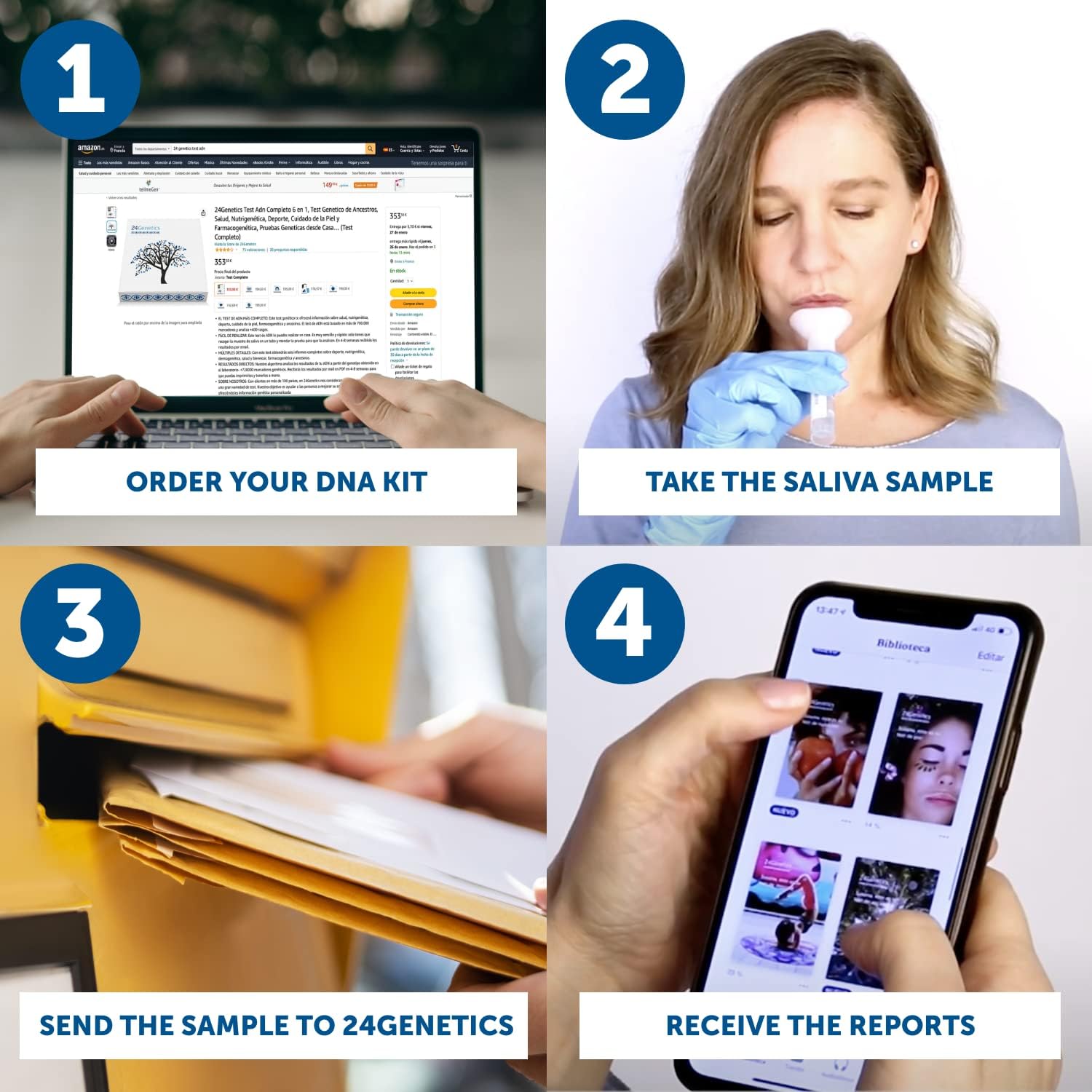Advanced Skin Care DNA Test Kit: Unlock Your Skin's Genetic Secrets for Personalized Care, Ancestry Insights, and Optimal Protection - Over 700,000 Markers Analyzed Advanced Skin Care DNA Test Kit: Unlock Your Skin's Genetic Secrets for Personalized Care, Ancestry Insights, and Optimal Protection - Over 700,000 Markers Analyzed