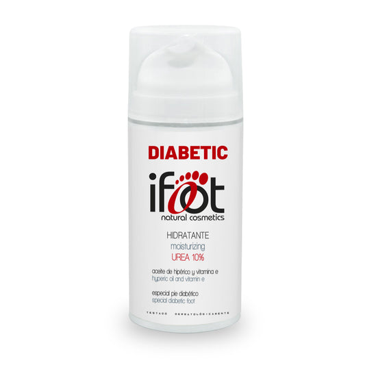 Crema Hidratante para Pies Diabéticos DIABETIC con Urea 10%, Aceite de Hipérico y Vitamina E - Protección y Regeneración de la Piel