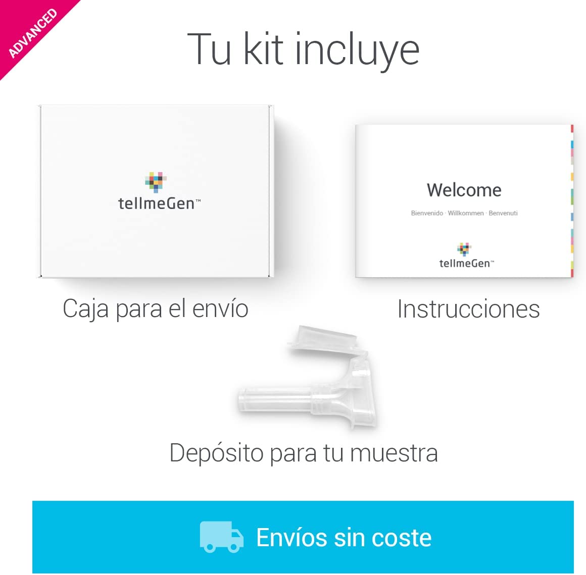 Test ADN Advanced tellmeGen | (Salud + Rasgos + Wellness + Orígenes) | Lo que tu ADN dice sobre ti Test ADN Advanced tellmeGen | (Salud + Rasgos + Wellness + Orígenes) | Lo que tu ADN dice sobre ti