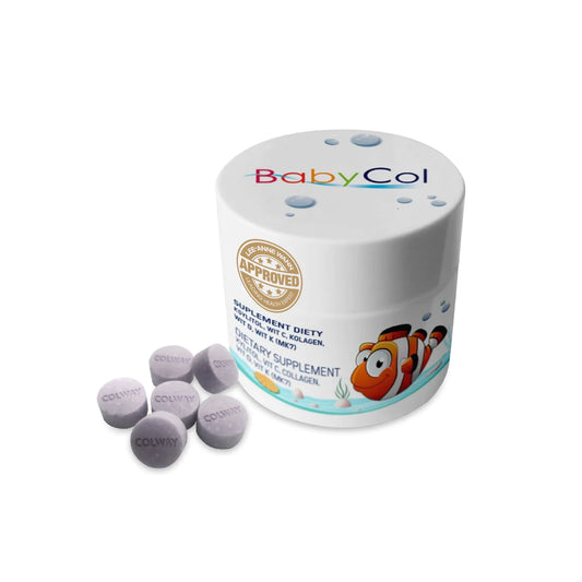 Babycol: Xilitol + Vit C, D, K + Colágeno para Niños - Masticable y Agradable Sabor