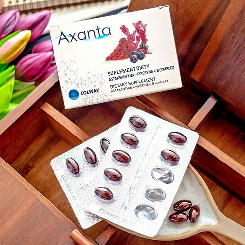 Axanta: Astaxantina + Piperina + Complex vitaminas B | 60 Caps