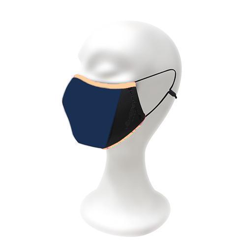 Azul Ribete Naranja | Mascarillas Hemera para Niños 😷 | Modelo Miranda | UNE 0065 Azul Ribete Naranja | Mascarillas Hemera para Niños 😷 | Modelo Miranda | UNE 0065