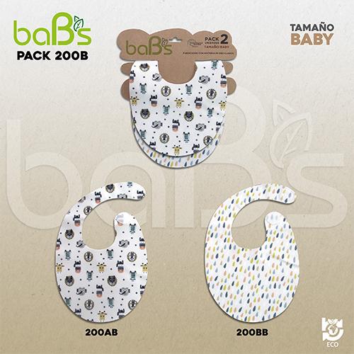 Baberos Ecológicos baBs | Pack x 2 u. | Baby