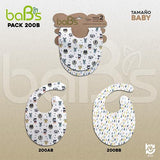 Baberos Ecológicos baBs | Pack x 2 u. | Baby Baberos Ecológicos baBs | Pack x 2 u. | Baby