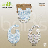 Baberos Ecológicos baBs | Pack x 2 u. | Baby Baberos Ecológicos baBs | Pack x 2 u. | Baby