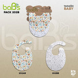 Baberos Ecológicos baBs | Pack x 2 u. | Baby Baberos Ecológicos baBs | Pack x 2 u. | Baby