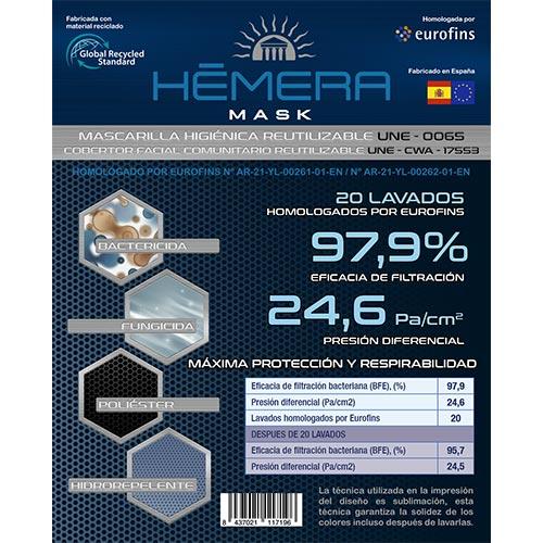 Estrellas Ribete Negro | Mascarillas Hemera para Niños 😷 | Modelo Miranda |  UNE 0065 Estrellas Ribete Negro | Mascarillas Hemera para Niños 😷 | Modelo Miranda |  UNE 0065