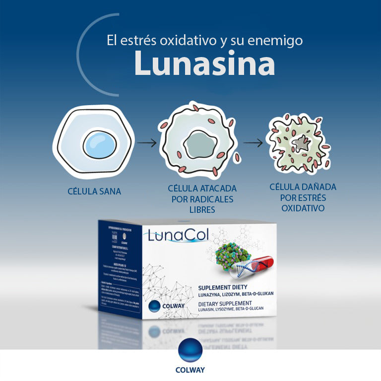 Lunacol: Lunasina + Lisozina + Beta-glucanos - 60 Caps Lunacol: Lunasina + Lisozina + Beta-glucanos - 60 Caps