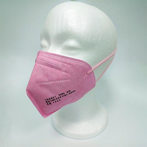 Rosa | Mascarillas FFP2 de Colores | Adulto | CE 2163 EN 149:2001+A1:2009