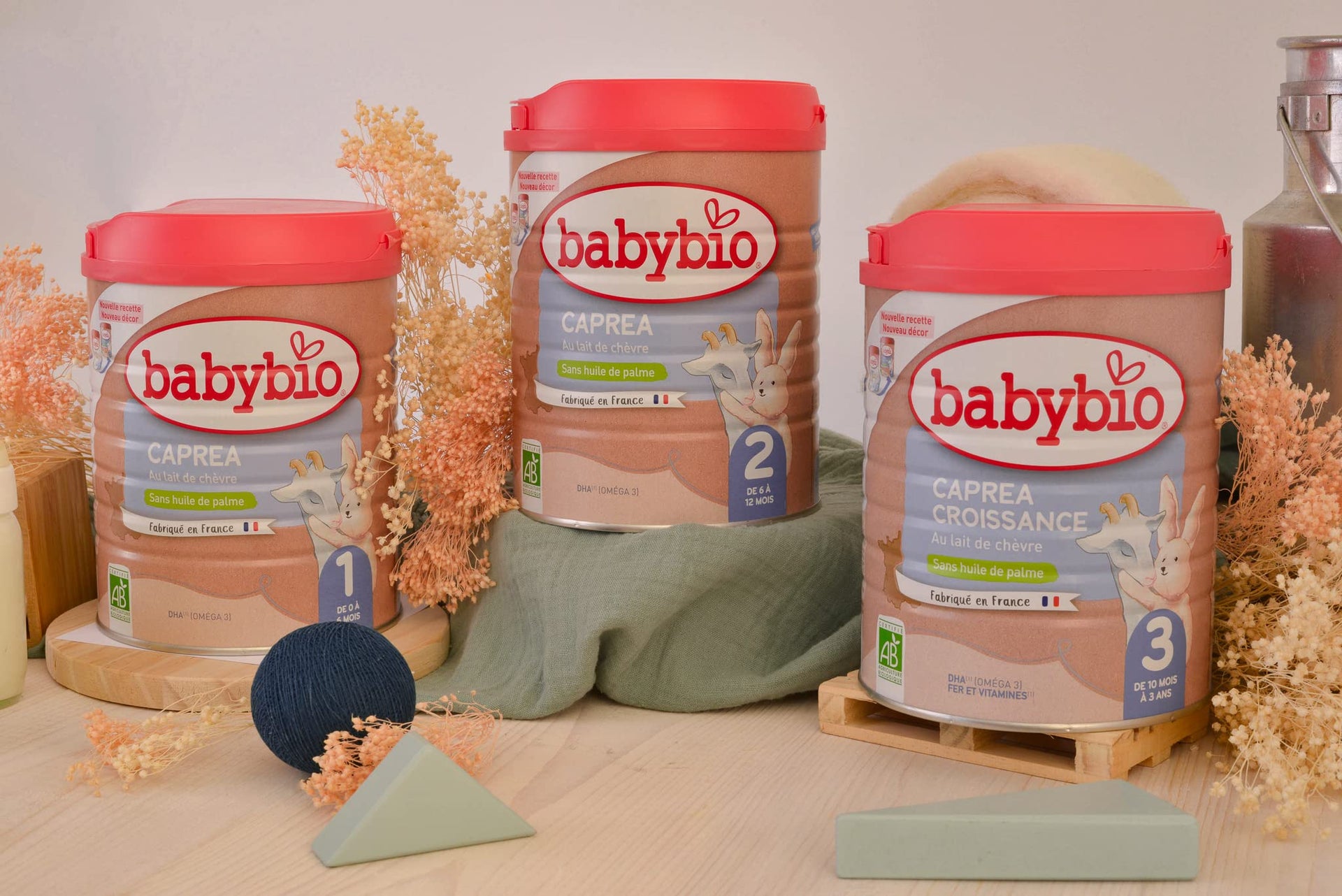 Leches CAPREA de Babybio: Nutrición Natural de Cabra para Bebés