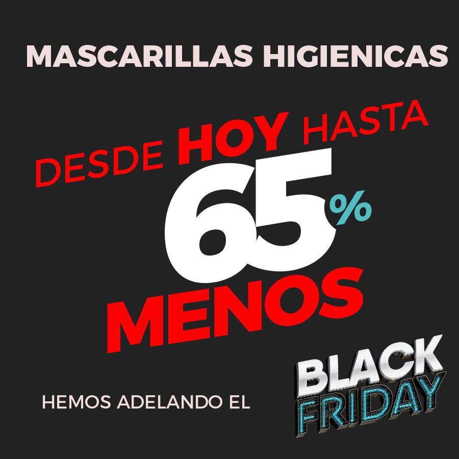 Mascarillas Black Friday