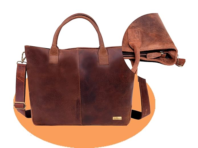 100% Leather Bag, Handcrafted, Practical and Elegant for Women