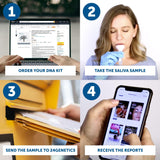 Advanced Skin Care DNA Test Kit: Unlock Your Skin's Genetic Secrets for Personalized Care, Ancestry Insights, and Optimal Protection - Over 700,000 Markers Analyzed