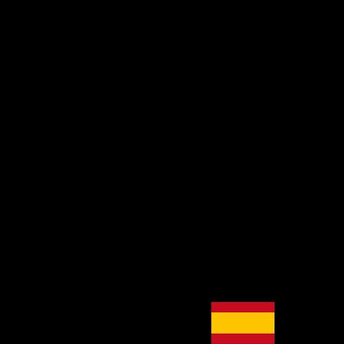 Negra con Bandera España | Mascarillas Deanshield para Adultos 😷 | UNE 0065
